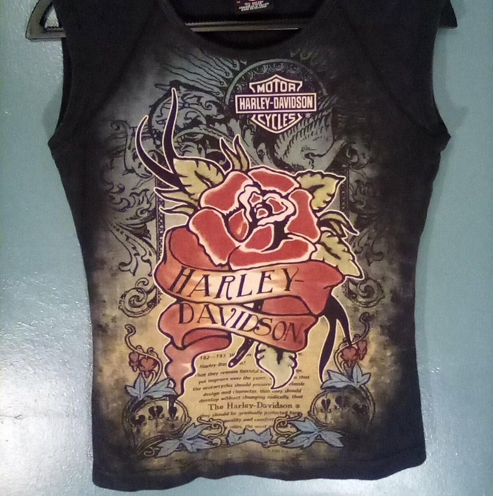 Harley Davidson Rose Top